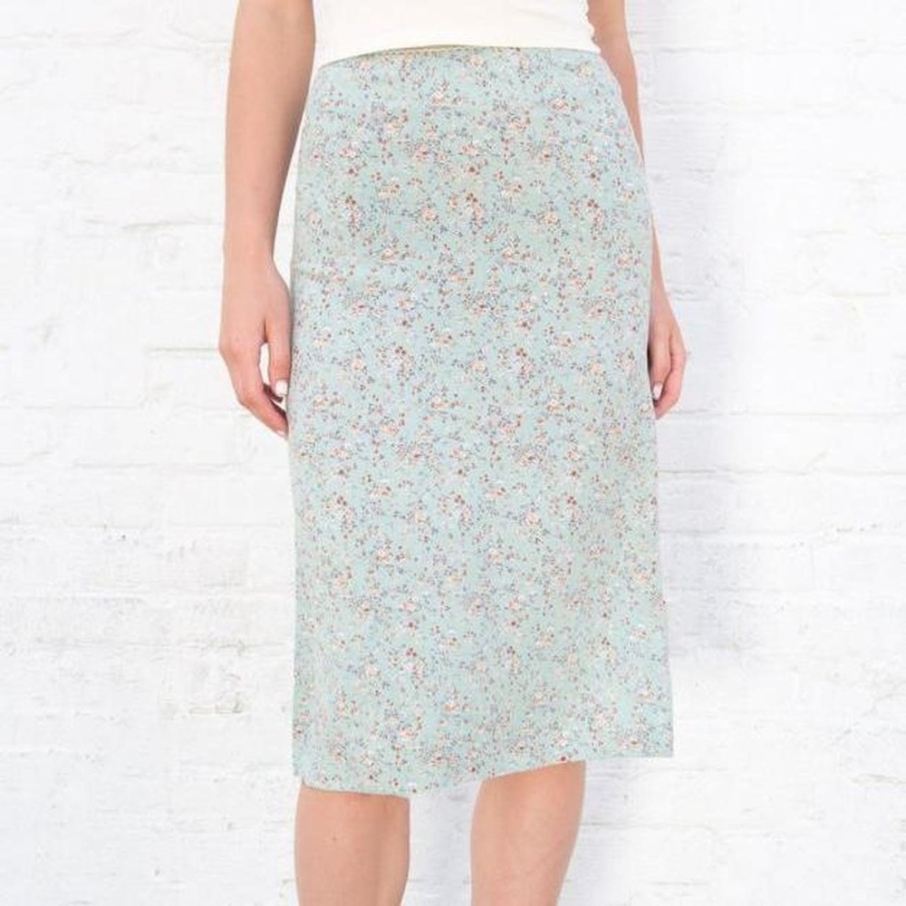 Brandy Melville floral Phoebe midi skirt